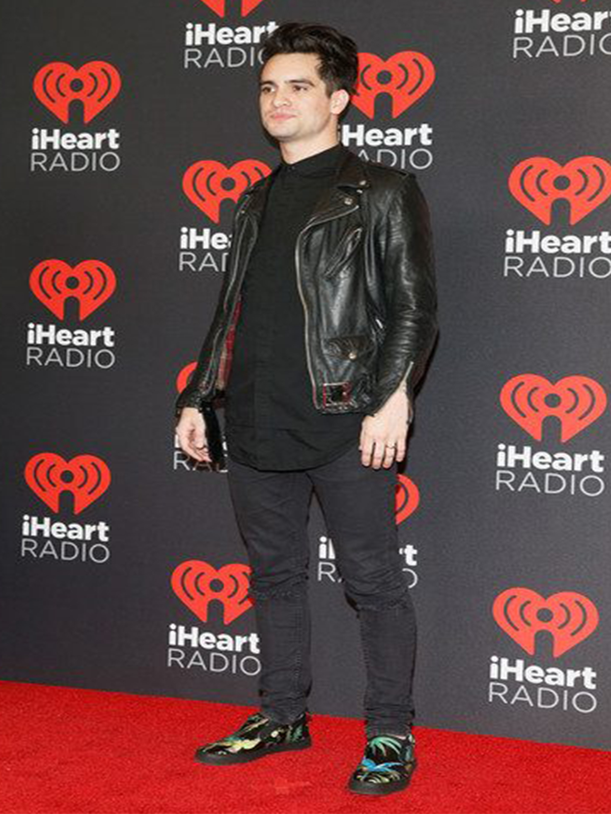 Brendon Urie Mens Black Leather Jacket