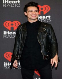 Brendon Urie Mens Black Leather Jacket