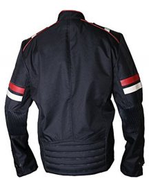 Café Racer Biker Retro Slimfit Black High Cordura Jacket