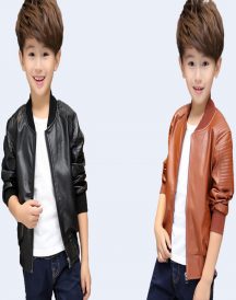 Children’s Fashion Boy Leather Jackets