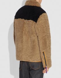 Coach Colorblock Shearling Jacket