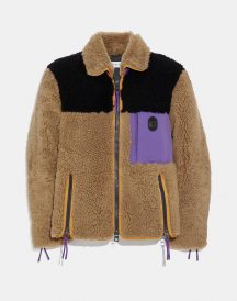 Coach Colorblock Shearling fur Jacket