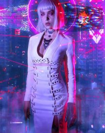 Cyberpunk 2077 Night City Neon Coat