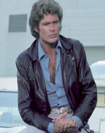 David Hasselhoff Knight Rider Leather Jacket