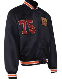 Dj Snake Members Only 75 Pardon My French Black Satin Bomber Jacket