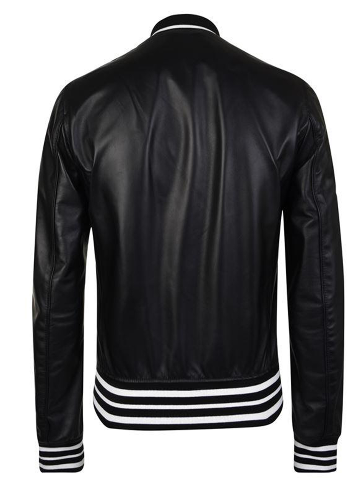 Dolce And Gabbana Leather Bomber Jacket