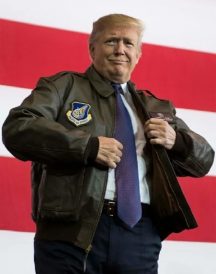 Donald Trump A2 Flight Bomber Leather Jacket