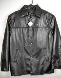 Emporio Collezione Black Leather Jacket