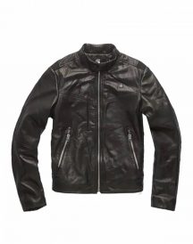 G-star Black Biker Style Leather Jacket