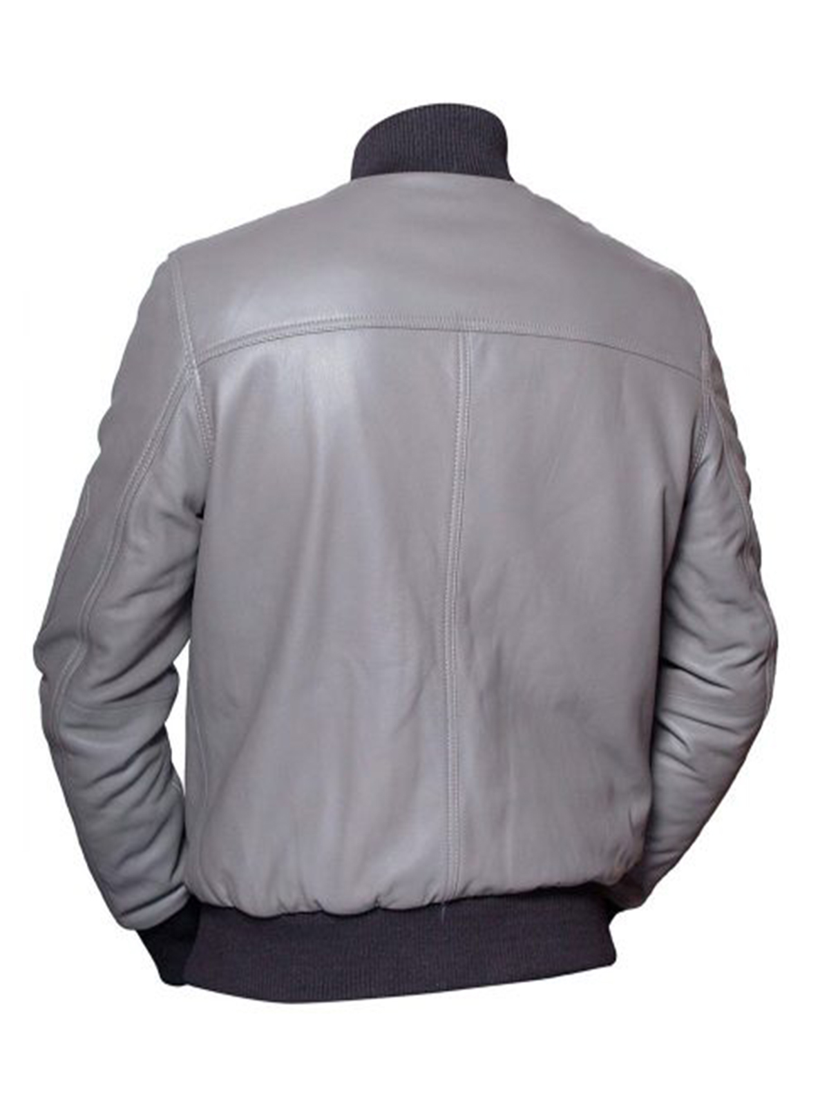 German Flag Grey Luftwaffe Leather Jacket