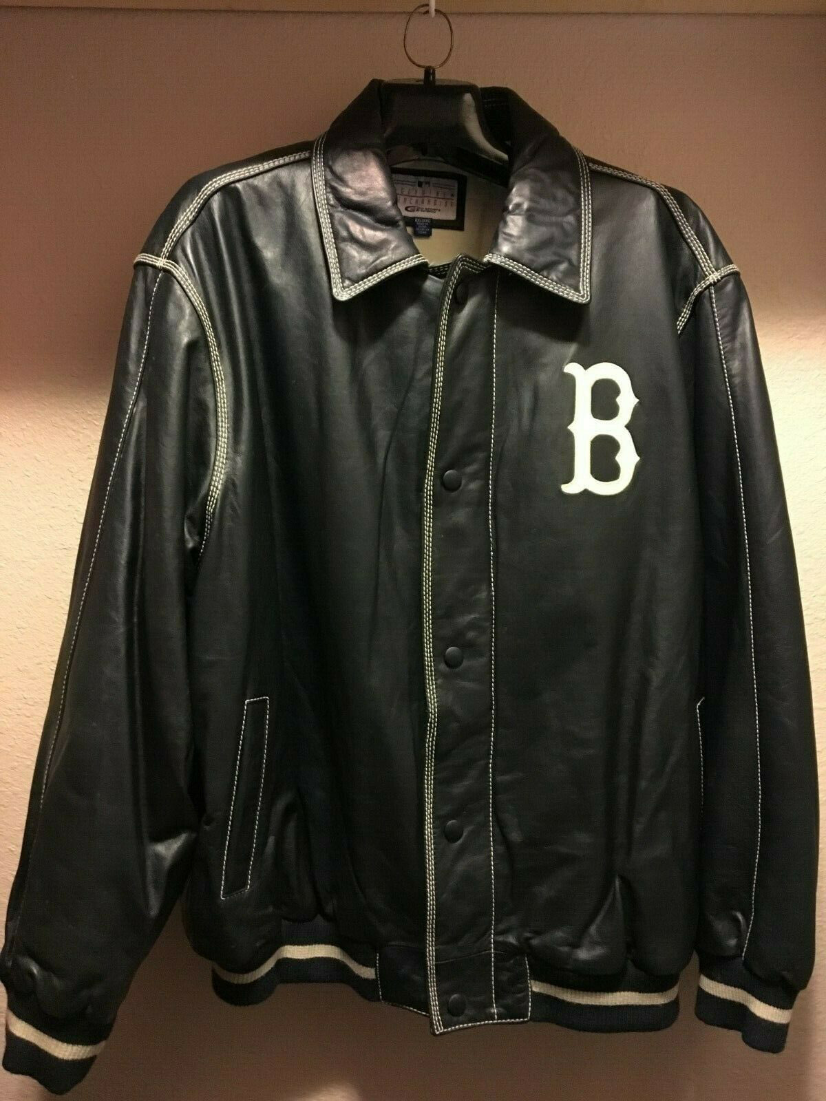 Giii Carl Banks Boston Red Sox Leather Jacket