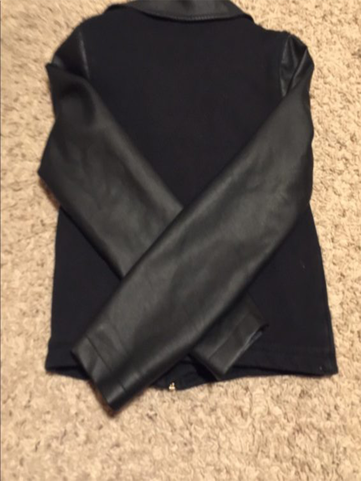 Girls Minnie Mouse Faux Leather Jacket