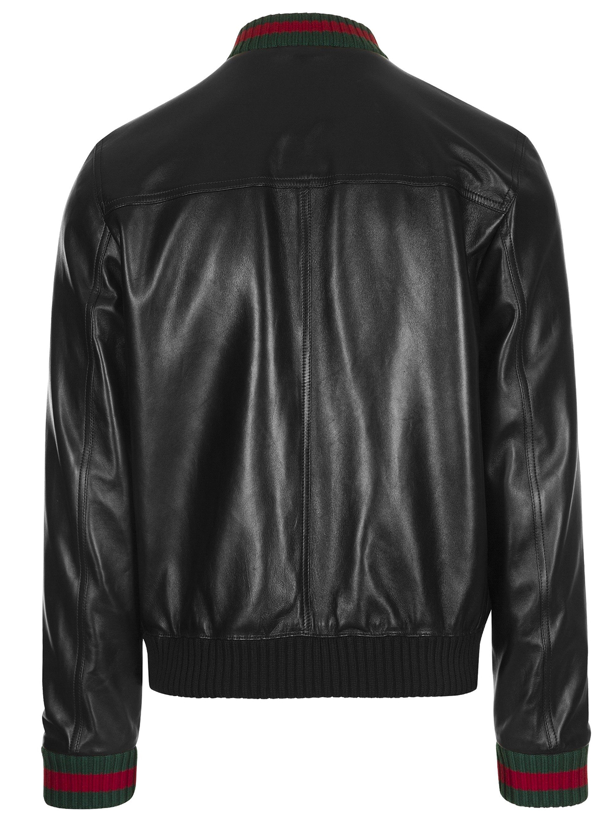 Gucci Web Black Leather Jacket