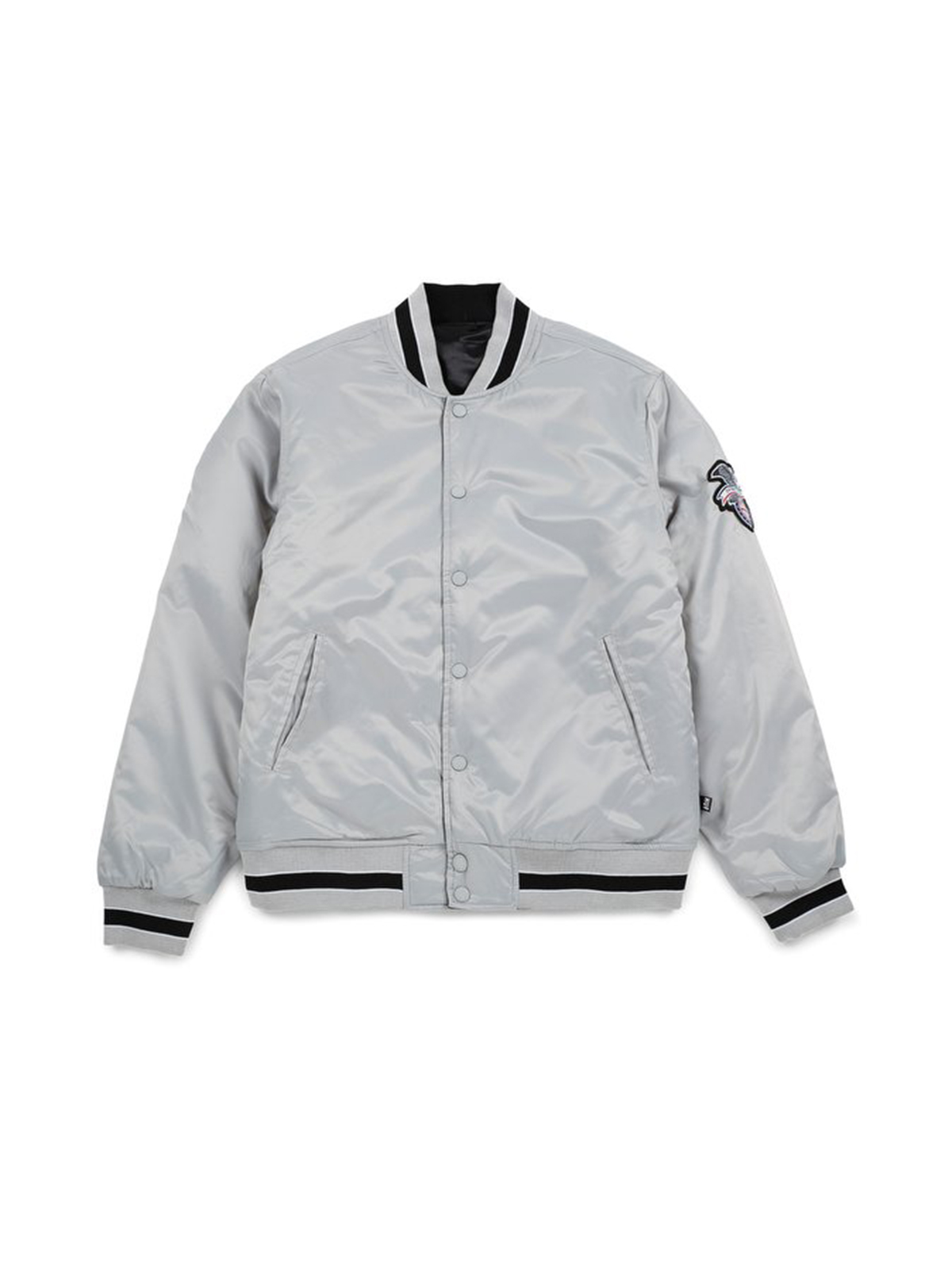 HUF Reversible Silver Easy Satin Jacket