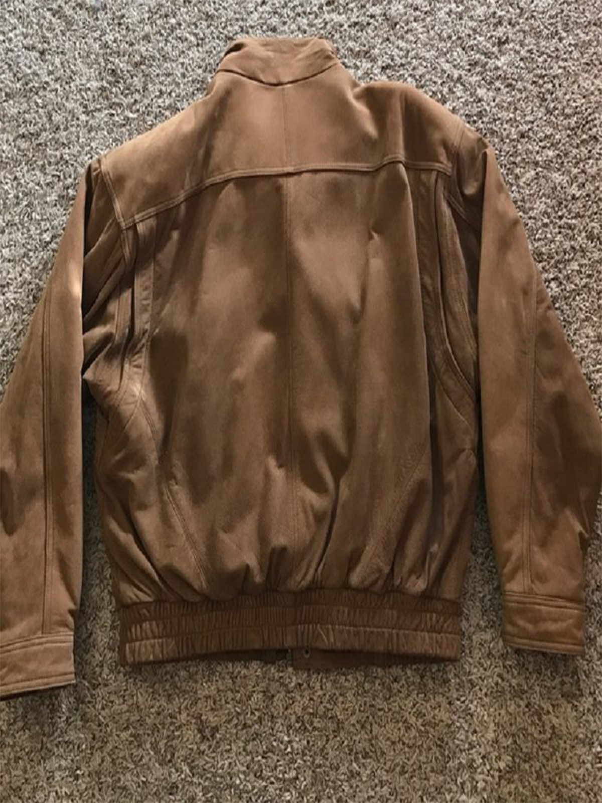 Iou Bomber Brown Leather Jacket