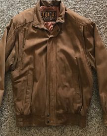 Iou Bomber Brown Leather Jacket