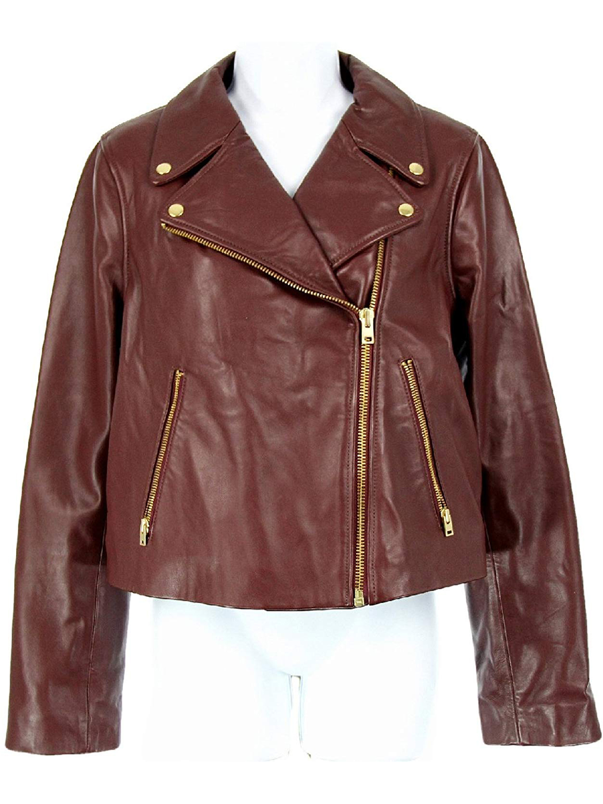 J Crew Collection Leather Motorcycle Jacket