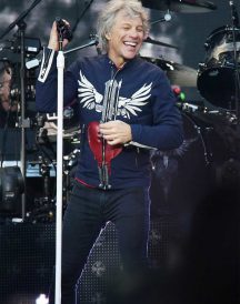 Jon Bon Jovi Concert 2019 Blue Cotton Jacket