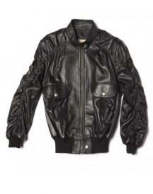KRMA Jade Black Leather Jacket