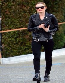 Kate Bosworth Black Motorcycle Jacket