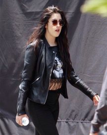Lauren Jauregui Black Leather Jacket