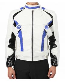 Liam Kosta Mass Effect Andromeda White Leather Jacket
