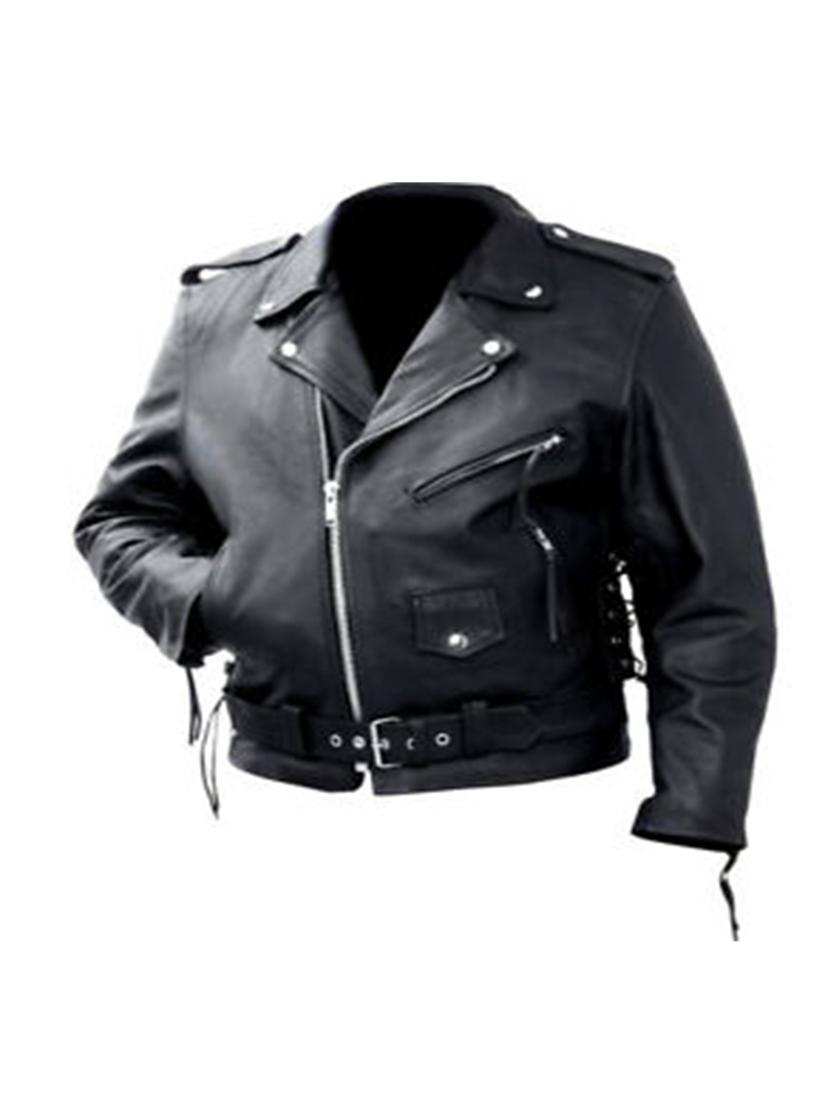 Marlon Brando Belted Motorcycle Jacket
