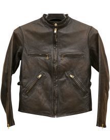 Men RRL Ralph Lauren Slim Fit Leather Jacket