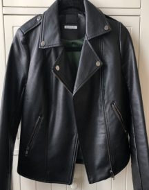 Mens BDG Black Leather Jacket