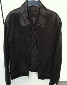 Mens Black Cambridge Classics Leather Jacket