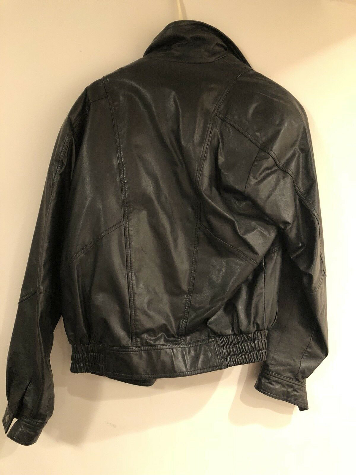 Mens Byrnes & Baker Leather Motorcycle Jacket