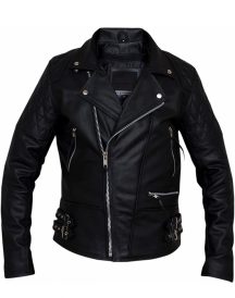 Mens Classic Diamond Biker Leather Jacket