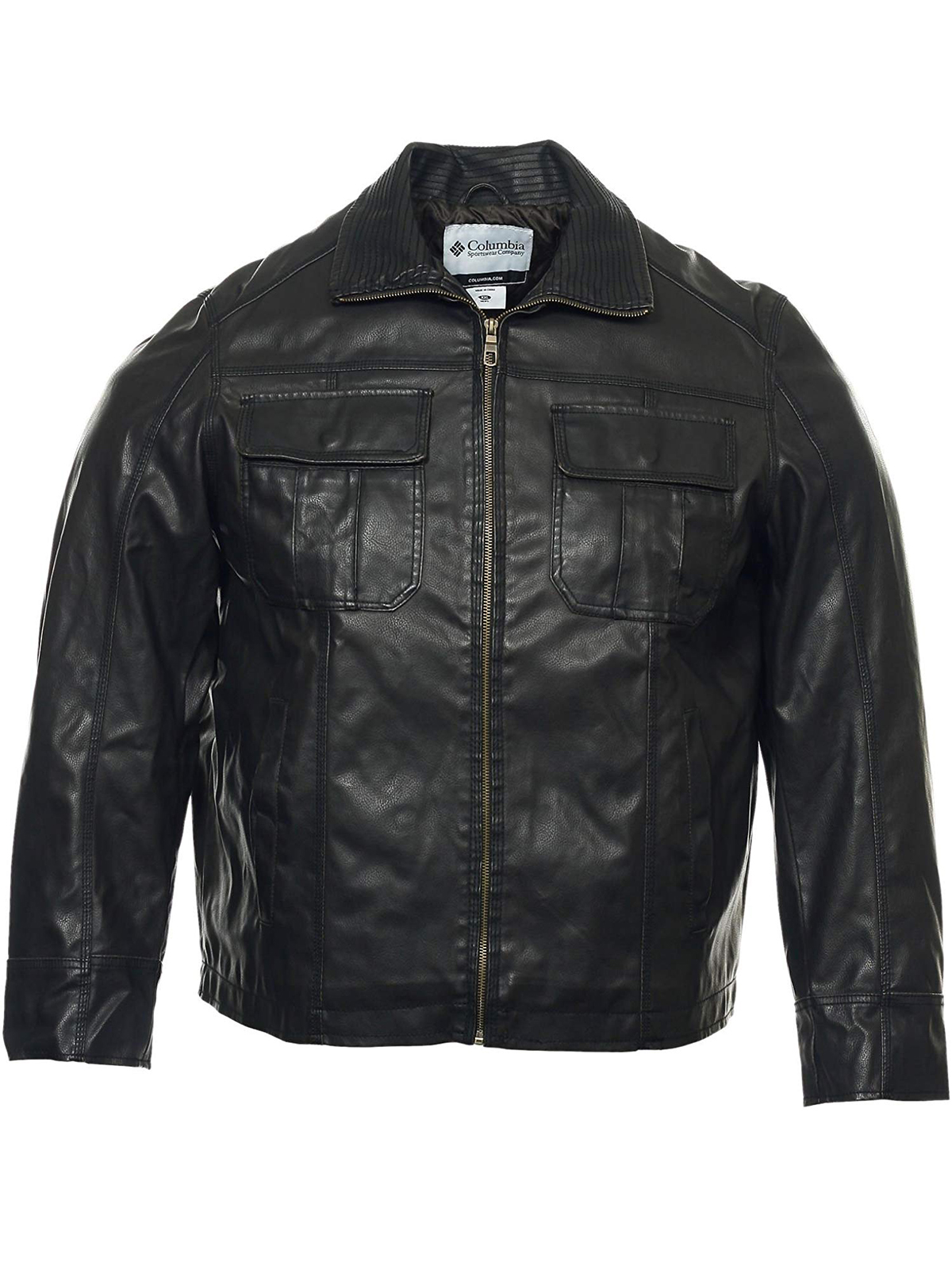 Mens Columbia Black Faux Jacket