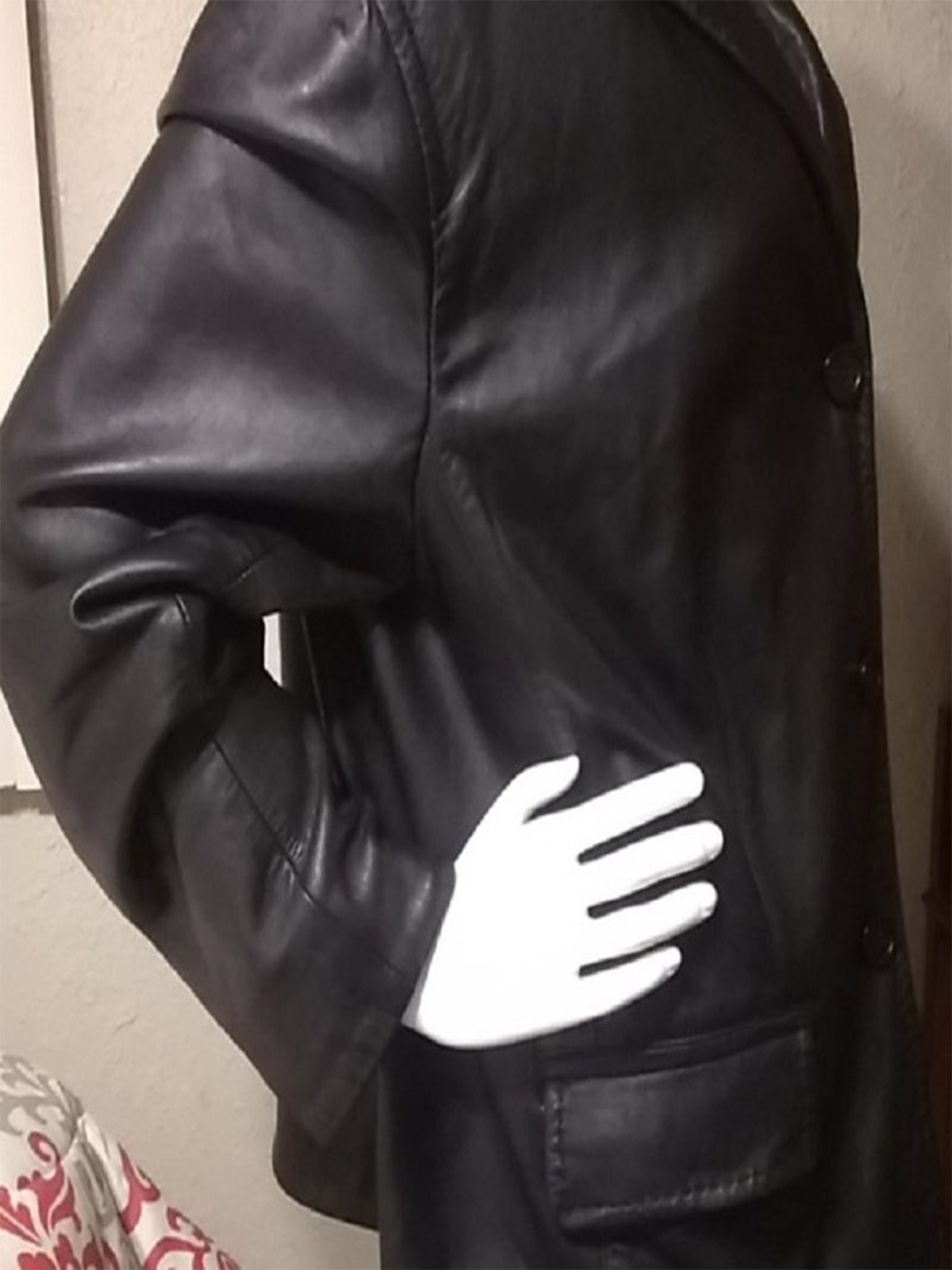 Mens Covington Black Leather Jacket