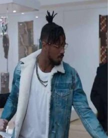 Mens Erik Killmonger Blue Jacket