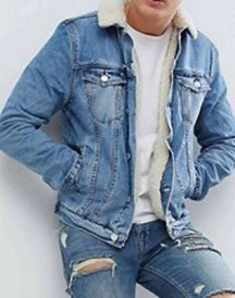 Mens Erik Killmonger Blue Jean Jacket Mens Erik Killmonger Blue Jean Jacket
