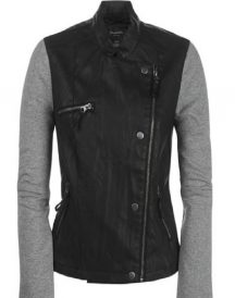 Mens Jacket With Sweatshirt Sleeves