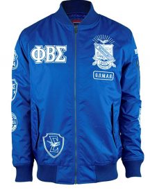 Mens Phi Beta Sigma Fraternity Bomber Jacket Mens Phi Beta Sigma Fraternity Bomber Jacket