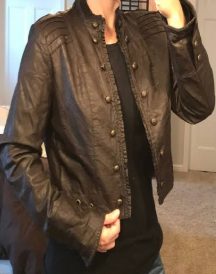 Mens Revue Real Leather Jacket