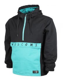 Mens Scrawl Garment Dyed Hooded Anorak Jacket