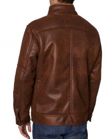 Men’s Buffalo David Shearling Leather Jacket
