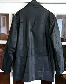 Men’s Cougar Black Leather Jacket