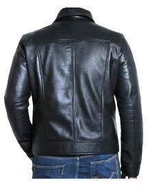 Men’s Genuine Lambskin Black Jacket
