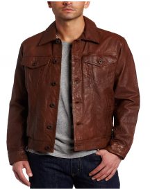 Men’s Leather Classic Trucker Jacket