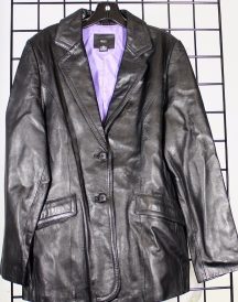 Men’s Mossimo Black Leather Jacket