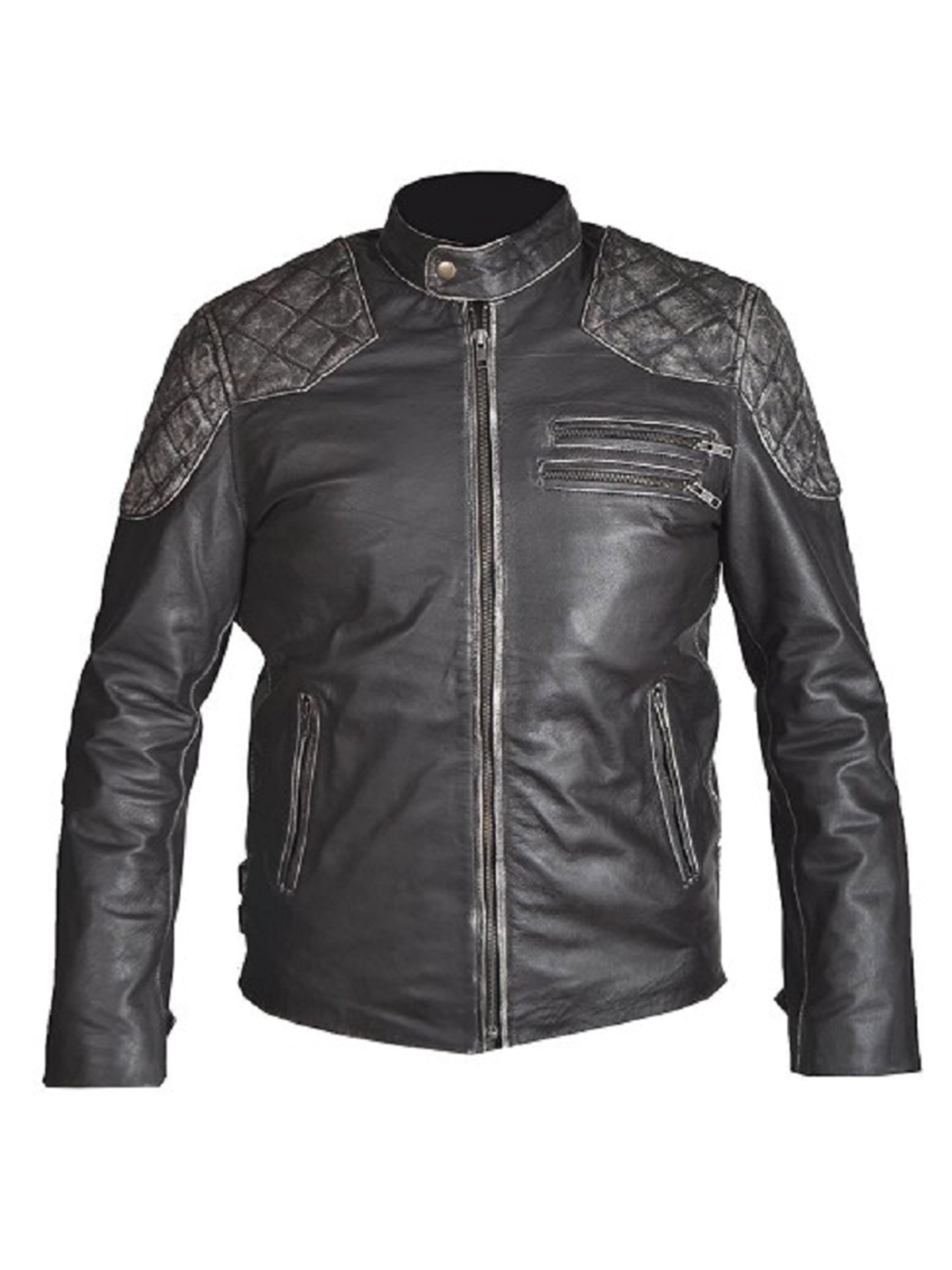 Men’s Skull And Bones Biker Jacket