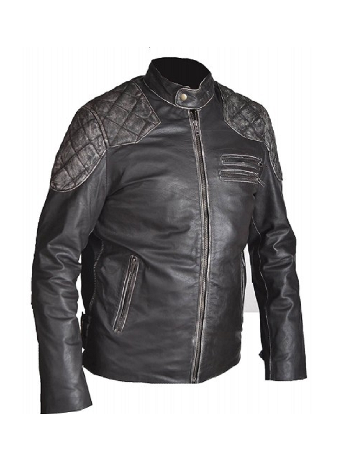 Men’s Skull And Bones Biker Jacket