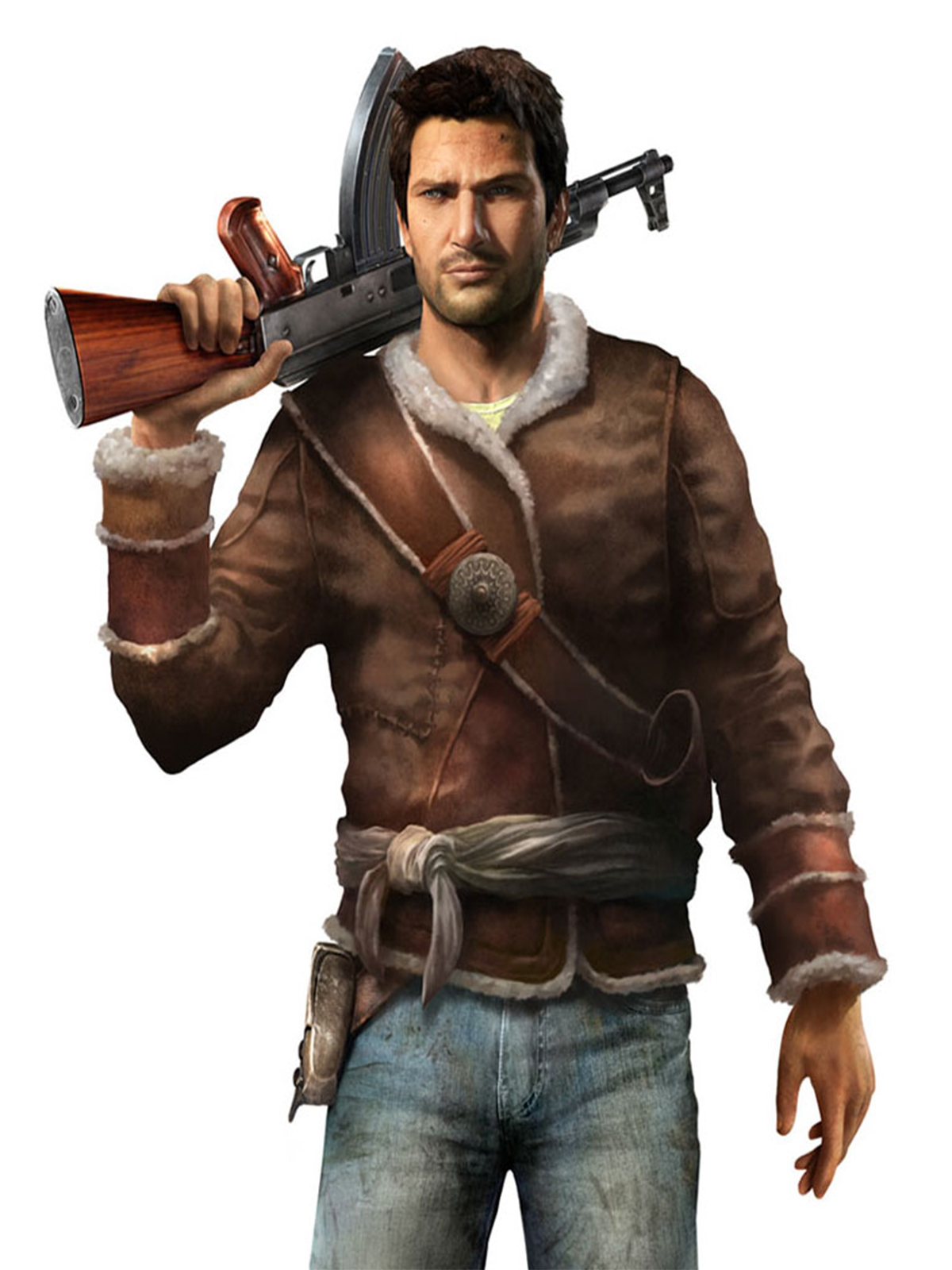 Nathan Drake Uncharted Brown Jacket
