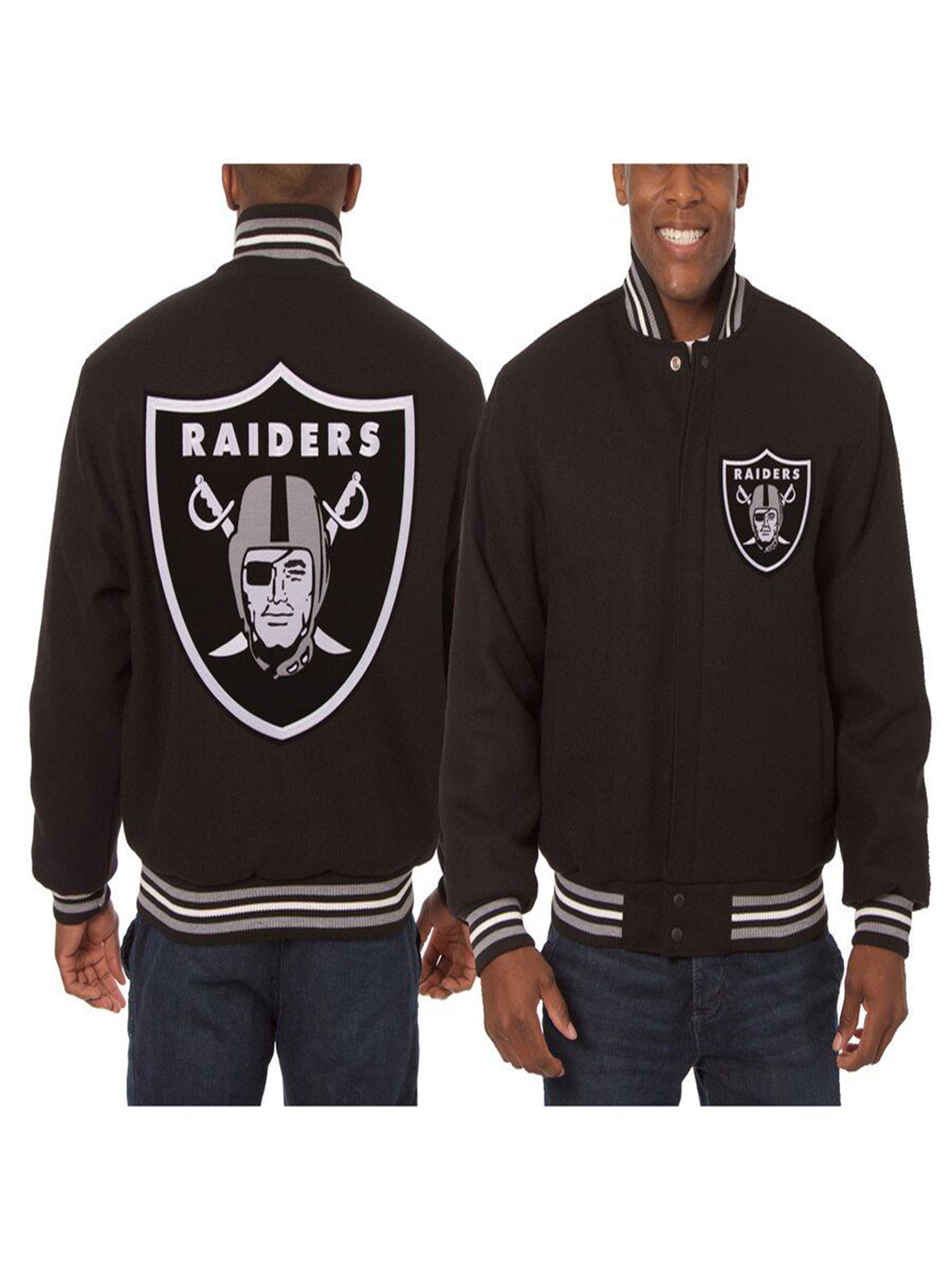 Oakland Raiders JH Design Embroidered Jacket