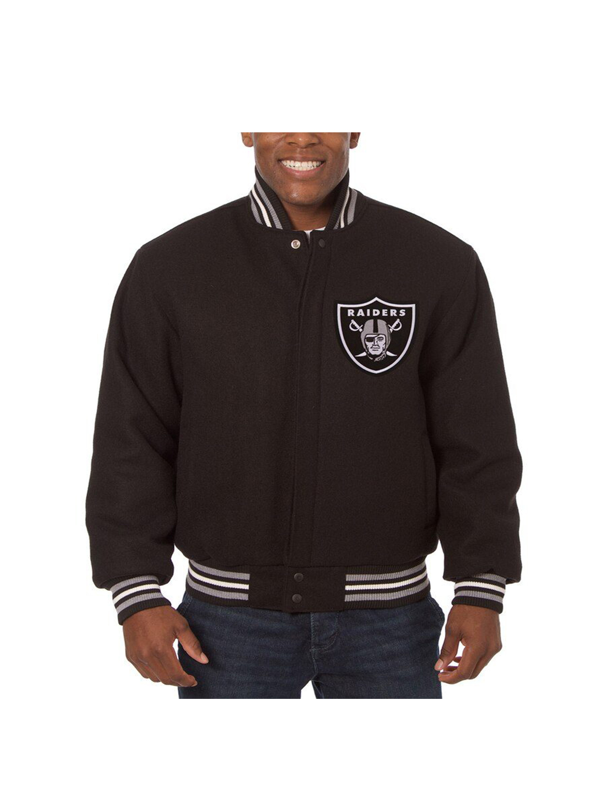 Oakland Raiders JH Design Embroidered Jacket